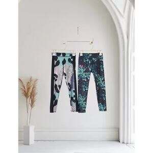 2 Pairs Girls Leggings Adidas Under Armor Size 6